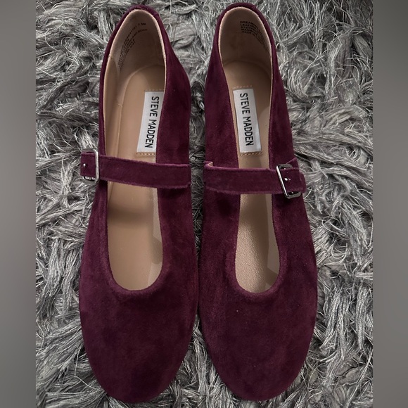 Steve Madden Dreaming-S burgundy suede
Mary Jane ballet flat Women’s 7.5 NWOB - Picture 1 of 5